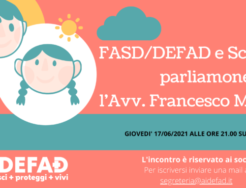 FASD/DEFAD e Scuola: parliamone con l’Avv. Francesco Magni